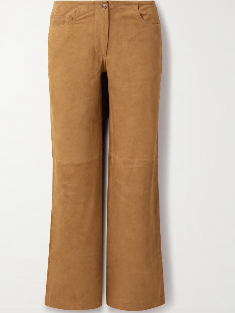 NWT La Ligne Jenny Suede Tan Wide-Leg Pants - XS - Picture 3 of 9